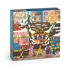 Puzzle folie Galison Joy Laforme Târguri de Crăciun 1000 de piese, Galison