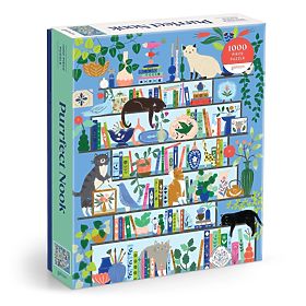 Puzzle Galison Biblioteca pisicilor 1000 de piese