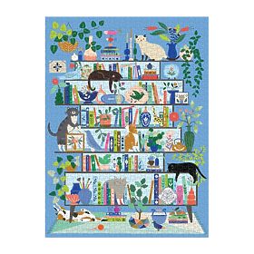 Puzzle Galison Biblioteca pisicilor 1000 de piese