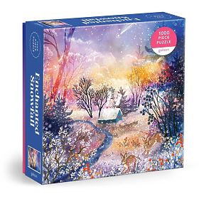 Puzzle Galison Peisaj magic înzăpezit 1000 de piese