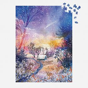 Puzzle Galison Peisaj magic înzăpezit 1000 de piese
