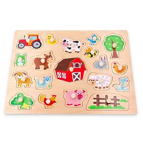 Puzzle mare din lemn La țară