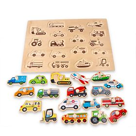 Puzzle mare din lemn Transport