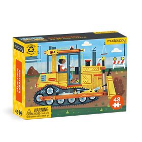 Puzzle Mudpuppy Buldozer 48 de piese, Mudpuppy
