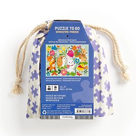 Puzzle Mudpuppy Paradă de primăvară în săculeț textil 36 de piese, Mudpuppy