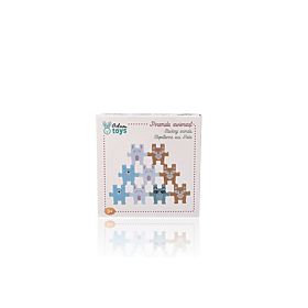 Puzzle piramidă cu animale