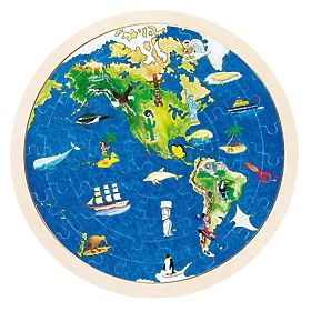 Puzzle reversibilă hartă mondială