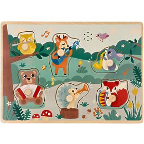 Puzzle sonor cu instrumente