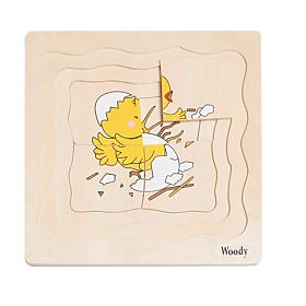 Puzzle stratificat viața găinii