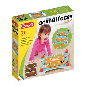 Quercetti Puzzle Fețe de Animale, Quercetti