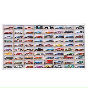 Raft pentru mașinuțe Hot Wheels - alb, 80 de locuri, LilaBaby