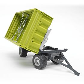 Remorcă basculantă Bruder FLIEGL verde, cu basculare pe trei laturi