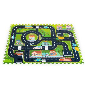 Saltea din spumă pentru copii puzzle oraș străzi drumuri IPLAY