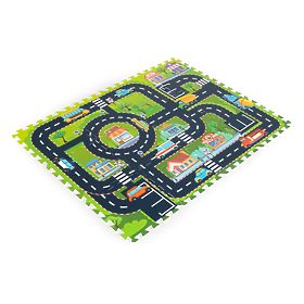 Saltea din spumă pentru copii puzzle oraș străzi drumuri IPLAY