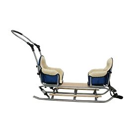 Sanie pentru gemeni Duo Sport - culoare scaun negru
