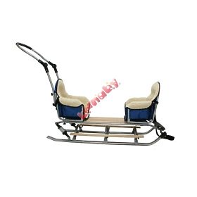 Sanie pentru gemeni Duo Sport - culoarea scaunului gri