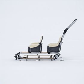 Sanie pentru gemeni Duo Sport - diferite culori pentru scaune
