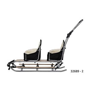 Sanie pentru gemeni Duo Sport - diferite culori pentru scaune