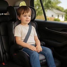 Scaun auto pentru copii 2 în 1 cu înălțime de 100-150 cm suport pentru băuturi ECOTOYS, EcoToys