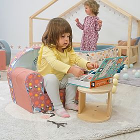 Fotoliu pentru copii Unicorn - roz
