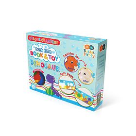 Set carte cu jucărie care își schimbă culoarea - Dinozaur