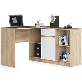 SET CLP B-17 COMODĂ + MASĂ DE SCRIS PK SONOMA / ALB