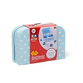 Set de ceai cu buline albastre Bigjigs Toys