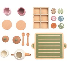 Set de ceai din lemn 2Kids Toys