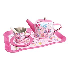 Set de ceai pentru copii Bino și suport cu prăjituri