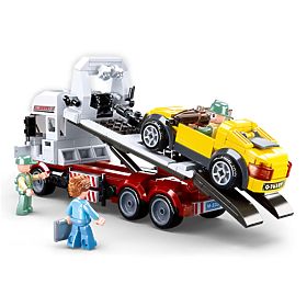 Set de construcție Sluban Town M38-B0879 - Camion de tractare cu platformă basculantă