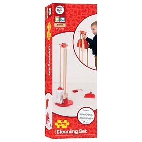 Set de joacă de curățenie Bigjigs Toys roșu, Bigjigs Toys