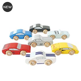 Set de mașinuțe sport din lemn Le Toy Van