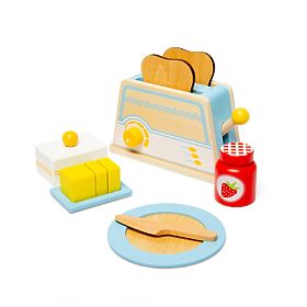 Set de mic dejun din lemn, Bigjigs Toys