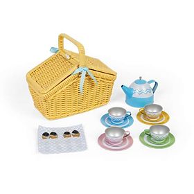 Set de picnic Bigjigs Toys în coș