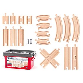 Set de șine în cutie - 20 bucăți