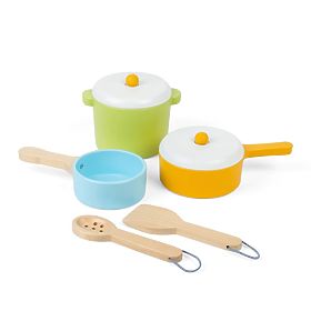 Set de vase Bigjigs Toys 7 piese, Bigjigs Toys