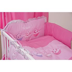 Set lenjerei de pătuț – model brioșă