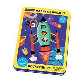 Set magnetic Mudpuppy Construiește-ți o rachetă, Mudpuppy