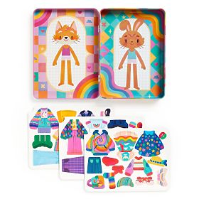 Set magnetic Mudpuppy Îmbrăcatul în culorile curcubeului, Mudpuppy