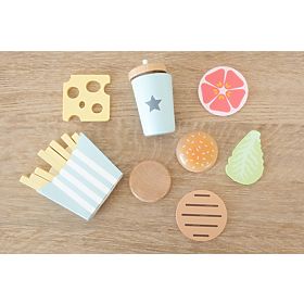 Set mancare din lemn - taiere - cartofi prajiti, Ourbaby®