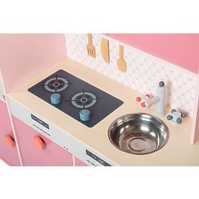 small foot Bucătărie din lemn Gourmet roz