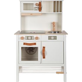 small foot Bucătărie din lemn Tasty albă