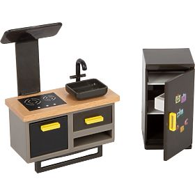 small foot Căsuță din lemn pentru păpuși cu terasă