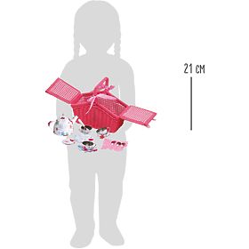 small foot Coș de picnic roz cu veselă