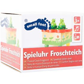 small foot Cutie muzicală din lemn cu broscuțe