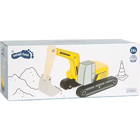 small foot Excavator cu șenile din lemn, small foot