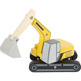 small foot Excavator cu șenile din lemn, small foot