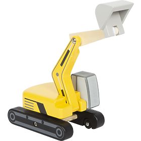 small foot Excavator cu șenile din lemn