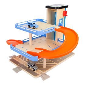 small foot Garaj din lemn cu etaje și lift