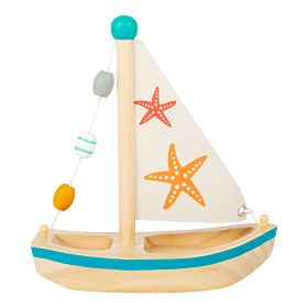 small foot Jucărie de apă barcă cu pânze stea de mare
